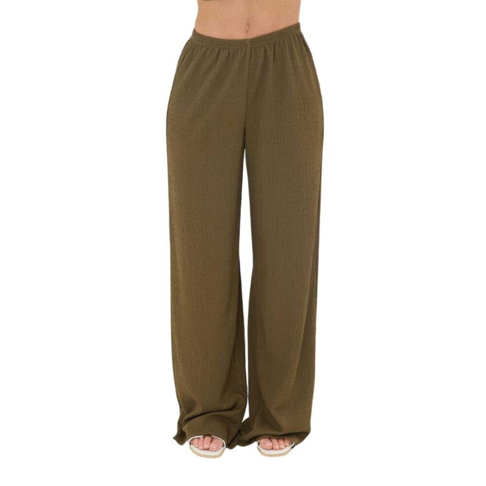 I Saw It First Womens/Ladies Palazzo Wide Leg Pants / Khaki Green
